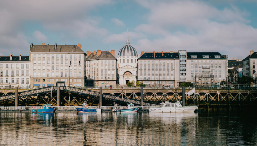 Vue du centre-ville de Nantes