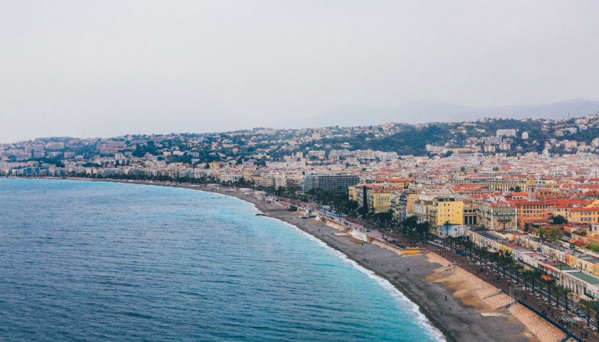 Vue de la Promenade des Anglais à Nice